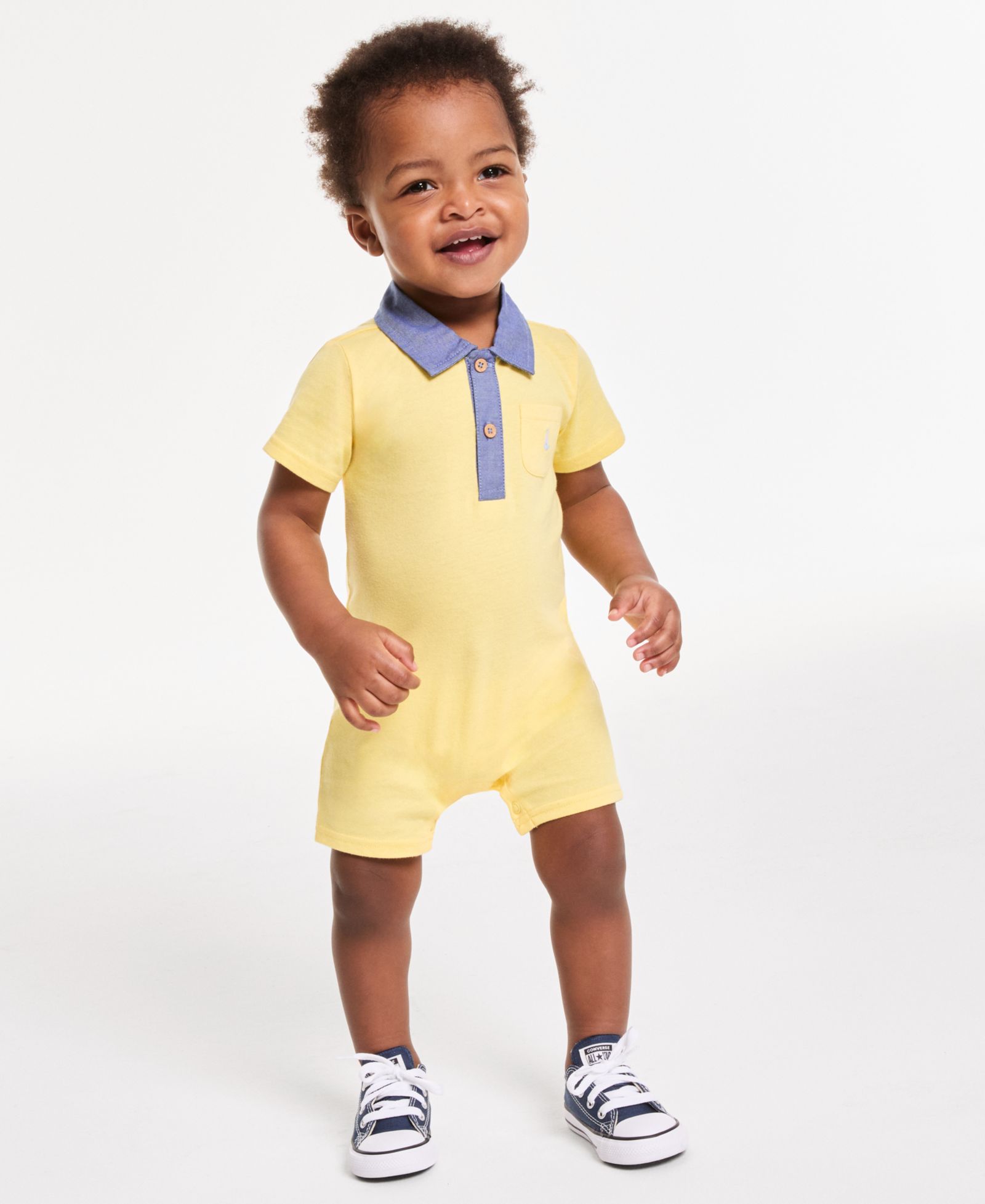 First Impressions Baby Boys' Embroidered Boat Romper, Macy's Exclusive