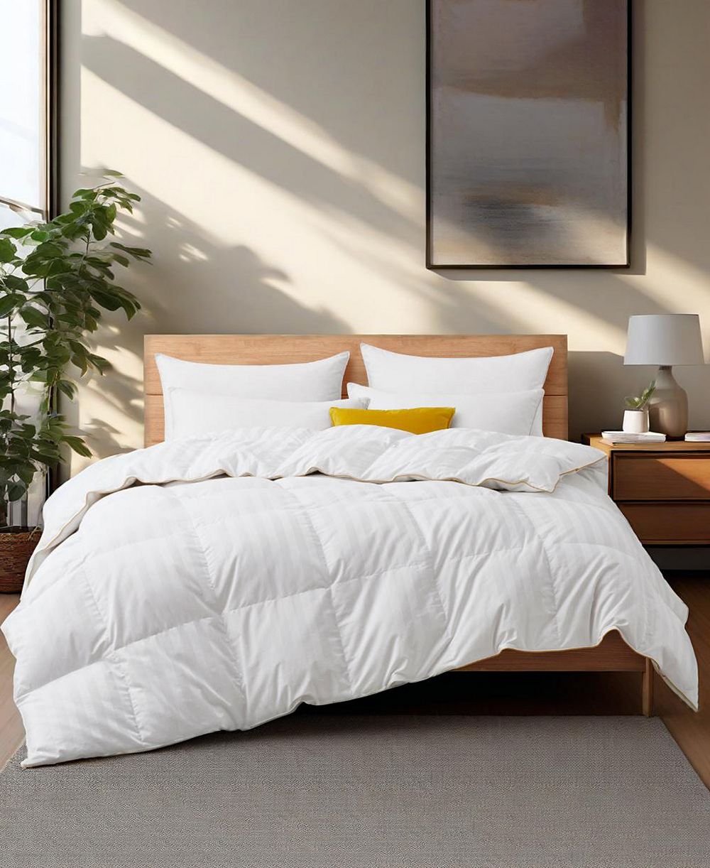 Всесезонное стеганое одеяло UNIKOME 500 Thread Count, Full