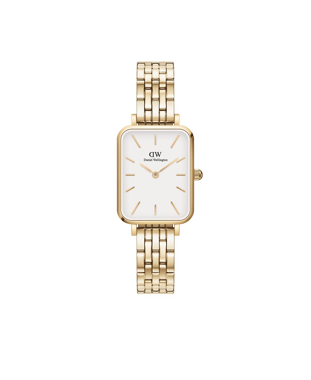 Женские часы Daniel Wellington Quadro 5-Link Gold-Tone Stainless Steel 20 x 26mm