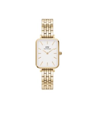 Daniel Wellington Women's Quadro 5-Link Gold-Tone Stainless Steel Watch 20 x 26mm