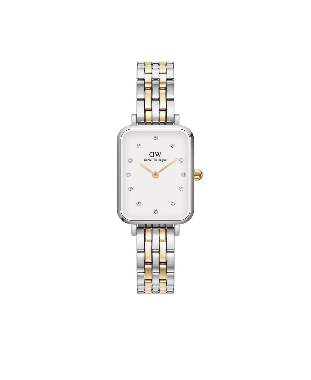 Daniel Wellington Женские часы Quadro Lumine 5-Link Two-Tone Stainless Steel 20 x 26mm