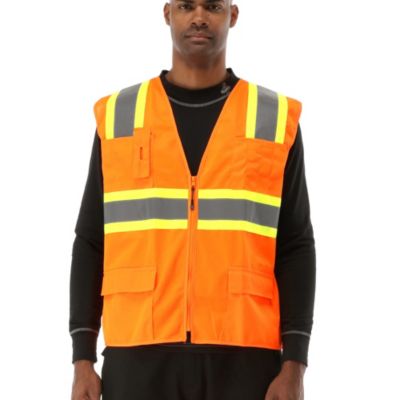 Светоотражающий рабочий жилет RefrigiWear Big & Tall, оранжевый