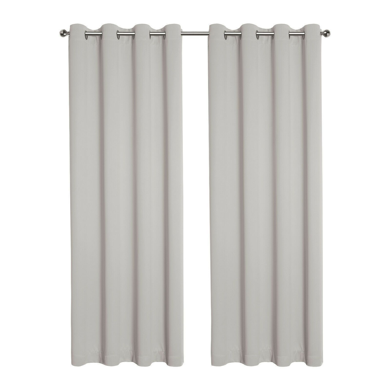 Комплект из 2 штор Kate Aurora Hotel Living 100% Blackout с люверсами, цвет Ivory Beige