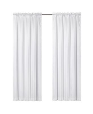 Kate Aurora Lux Living Complete 9 Piece Semi Sheer Rod Pocket Window Curtain and Valance Set - 52 in. W x 84 in. L, All Beige