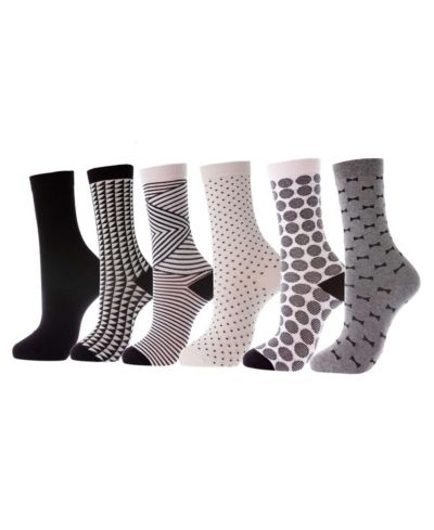 Женские хлопковые носки Mio Marino Premium Cotton Crew Socks, 6 Pack
