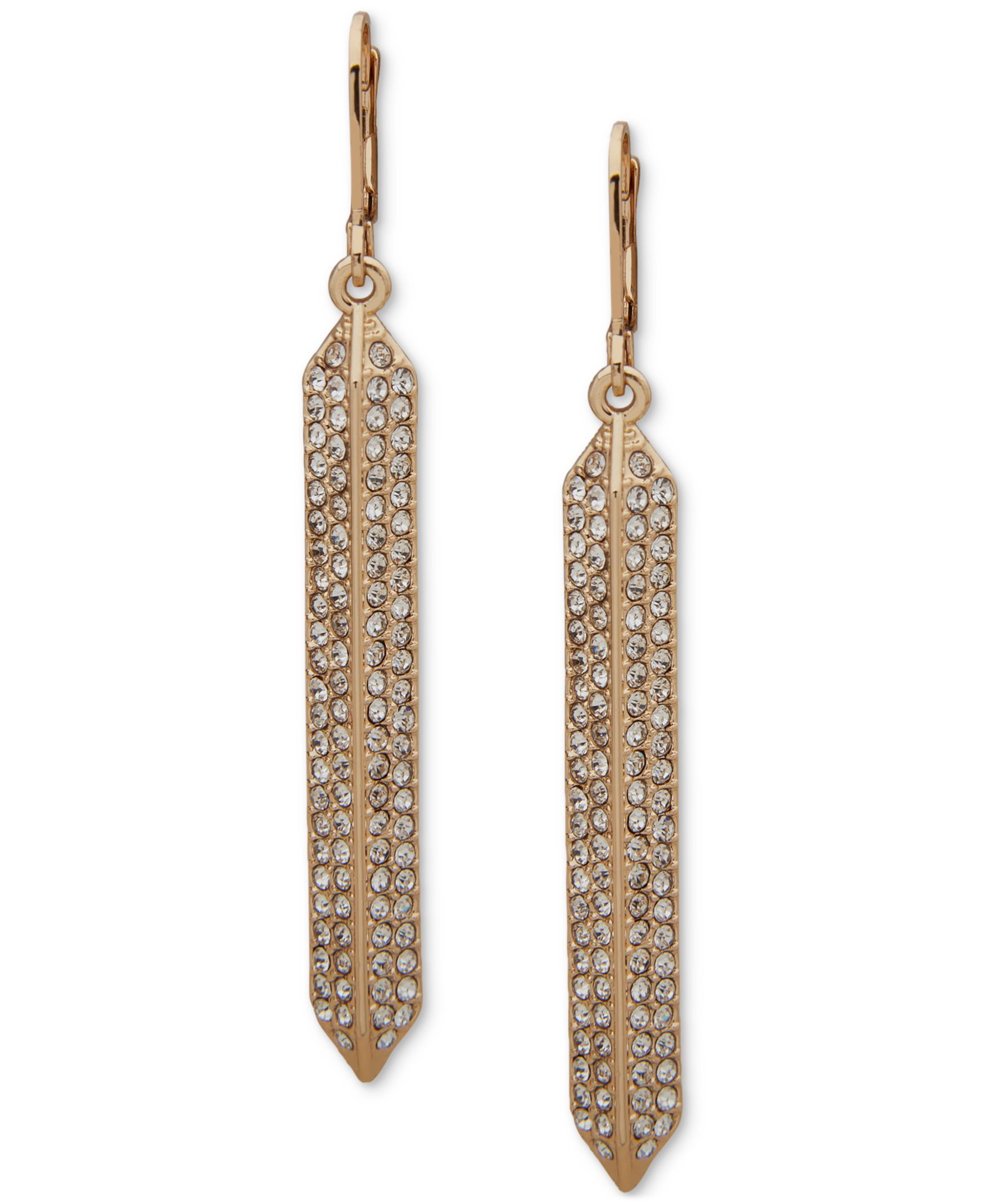 Серьги Karl Lagerfeld Paris Pavé Bar Linear Drop