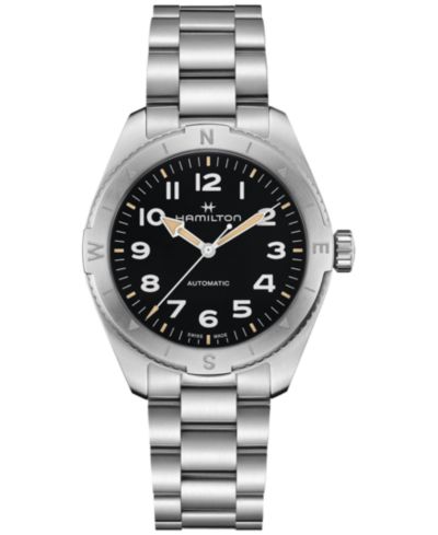 Hamilton Мужские швейцарские автоматические часы Khaki Field Expedition из нержавеющей стали 41mm