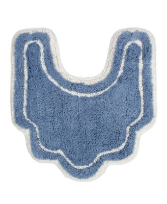 Home Weavers Allure Bathroom U-Shape Contour Toilet Rug, 20" x 20"