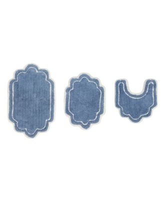 Home Weavers Allure Bathroom 3-Pc. Bath Rug Set