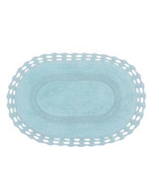 Home Weavers Hampton Crochet Reversible Bath Rug, 17" x 24"