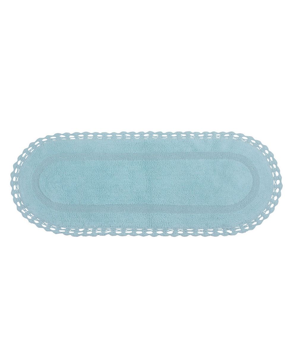 Home Weavers Hampton Crochet Reversible Bath Rug, 21" x 54"