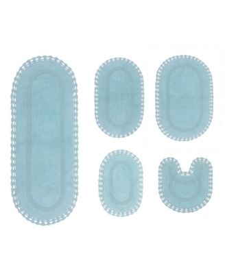 Home Weavers Hampton Crochet Reversible 5-Pc. Bath Rug Set