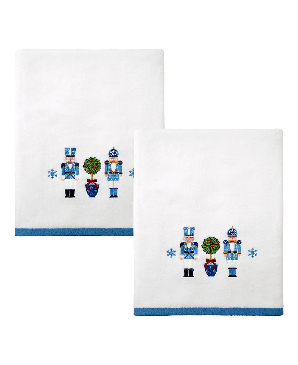Набор из 2 банных полотенец Avanti Nutcracker Trellis Cotton 27" x 50"