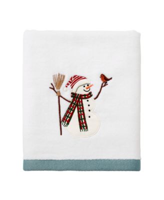 Avanti Snowman Park Cotton Hand Towel, 16" x 28"