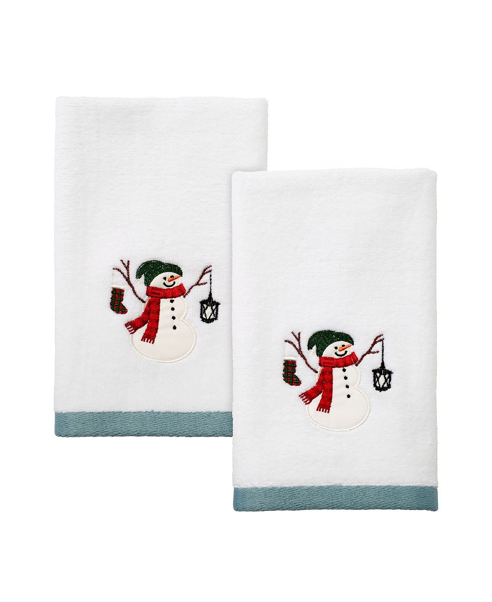 Avanti Cotton 2 Pack полотенца для рук Snowman Park, 11" x 18"