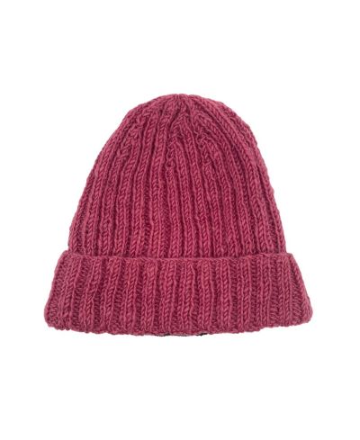 Feelgoodz Women s Artisan Hand-Knit Denali Ribbed Wool Beanie Hat