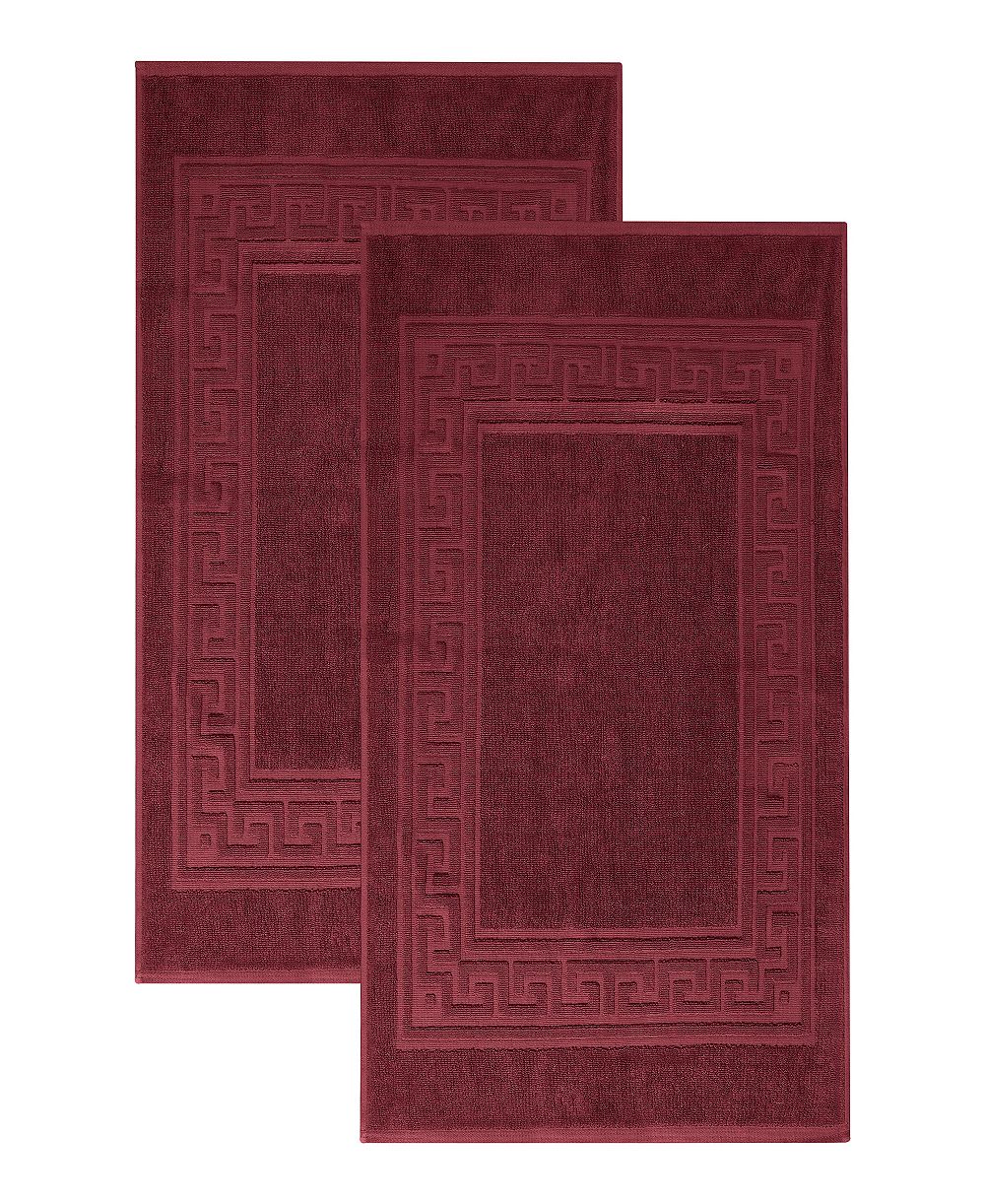 Набор из 2 ковриков для ванной Superior Cotton Greek Key Infinity Border