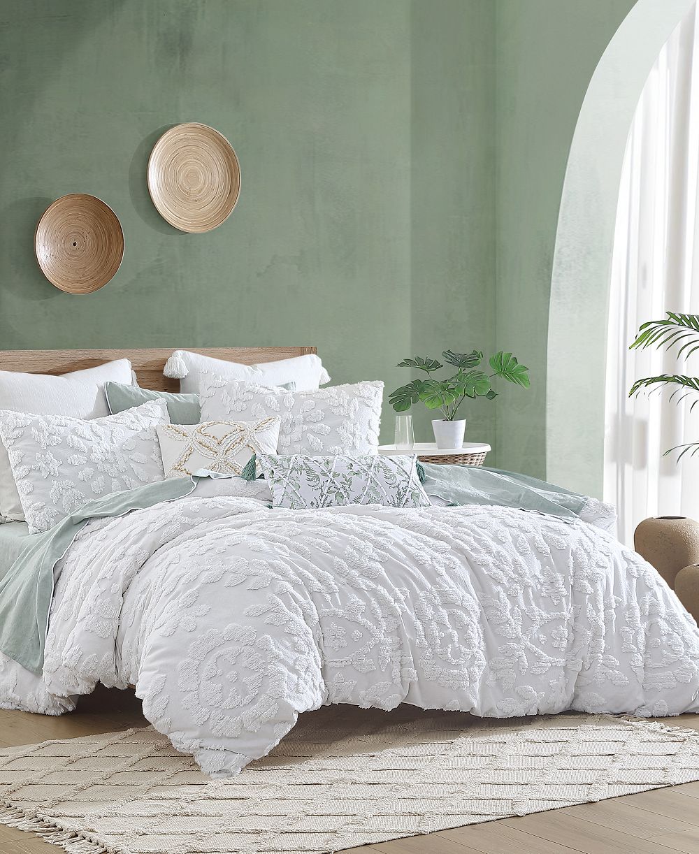 Комплект из 3 предметов Peri Home Chenille Laurel, King