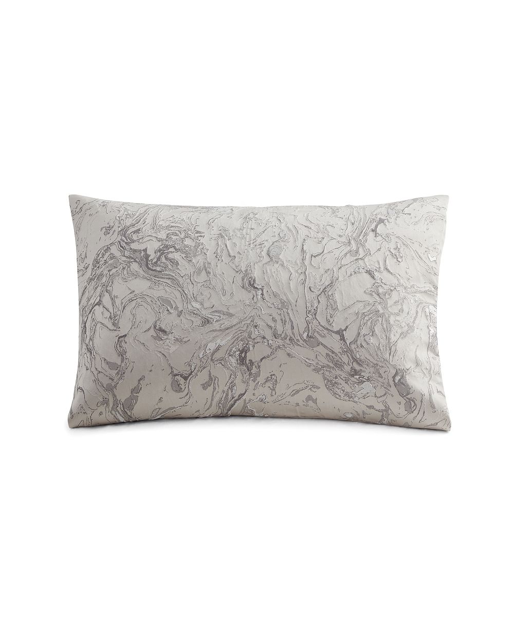 Donna Karan Home Наволочка Liquid Marble Platinum, King