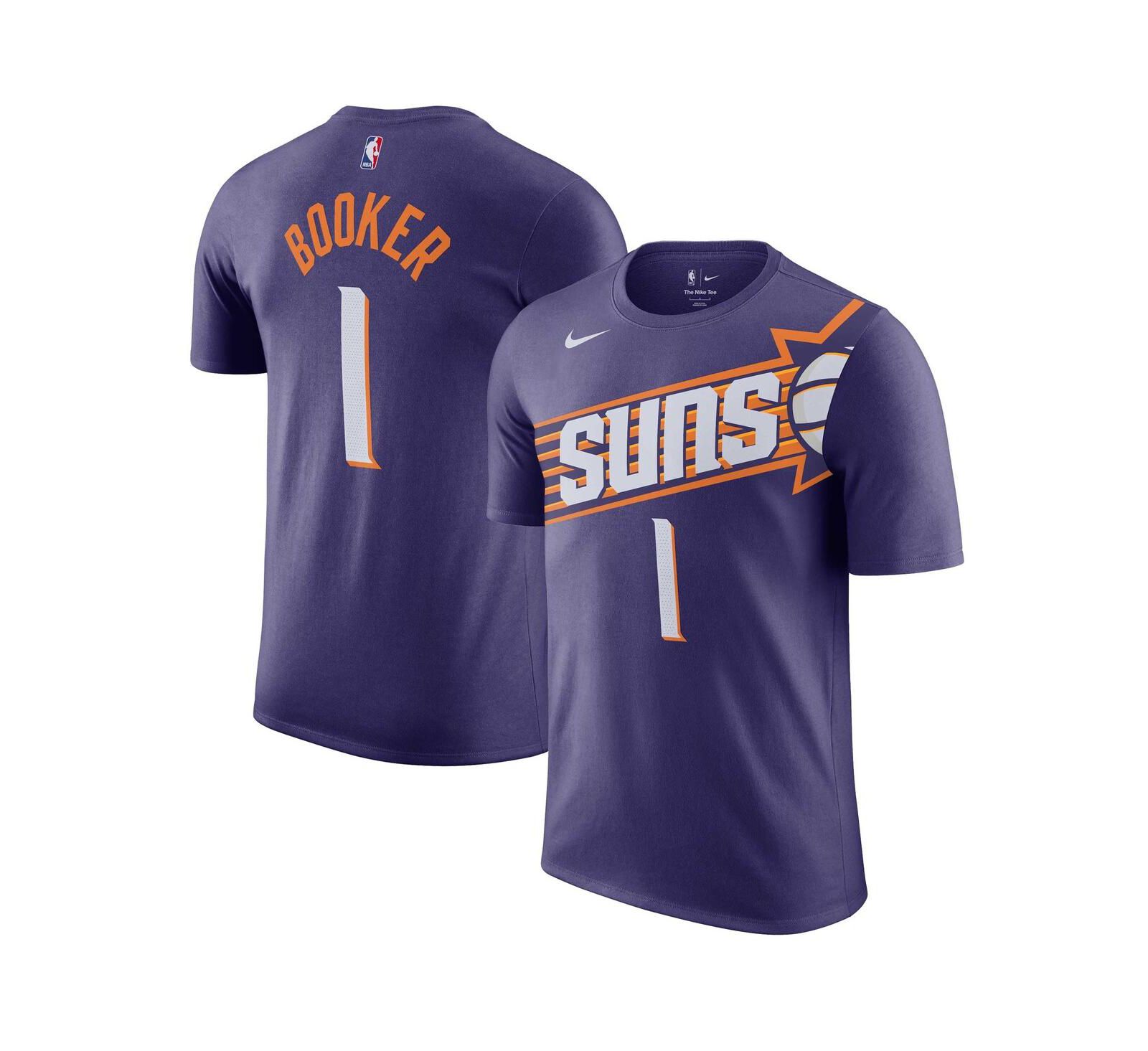 Мужская футболка Nike Devin Booker Phoenix Suns Icon Edition, фиолетовая