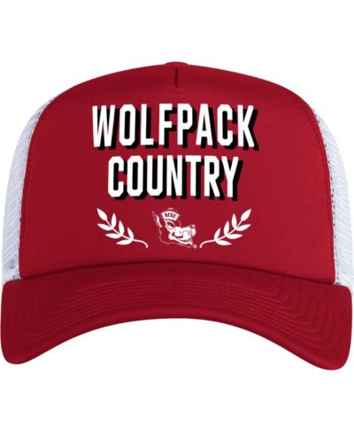 adidas Мужская кепка trucker с пеной, красный, NC State Wolfpack