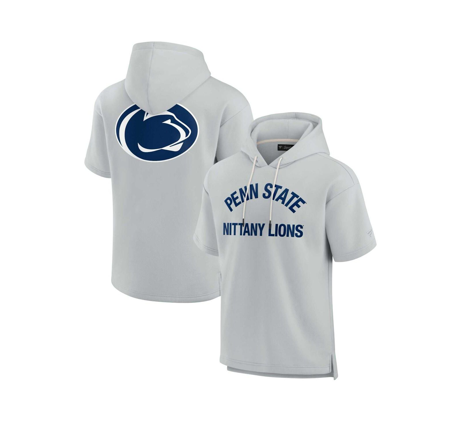 Худи Fanatics Signature Men's and Women's Gray Penn State Nittany Lions Fleece
