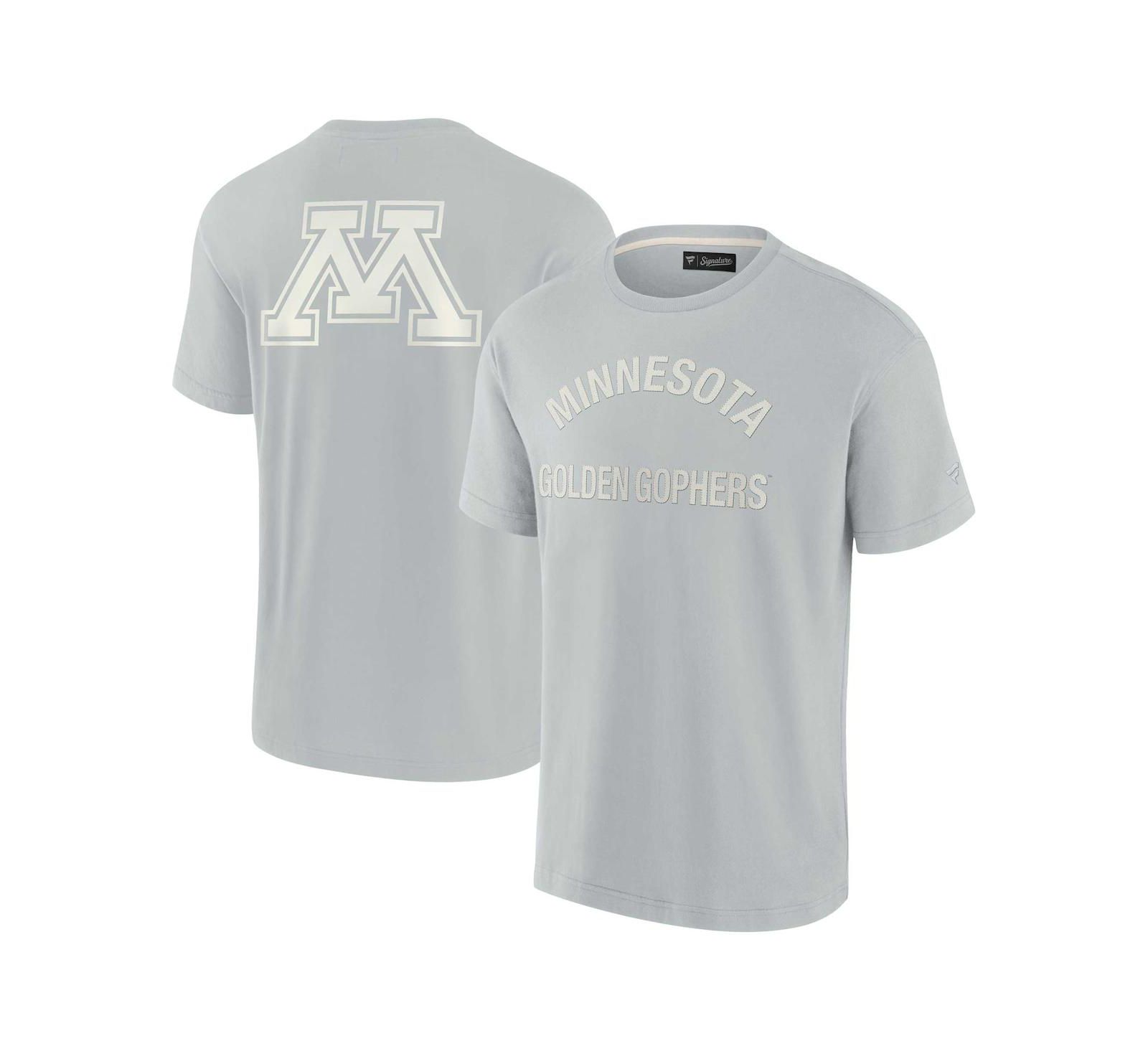 Мужская и женская футболка Fanatics Signature Minnesota Golden Gophers Super Soft Short Sleeve