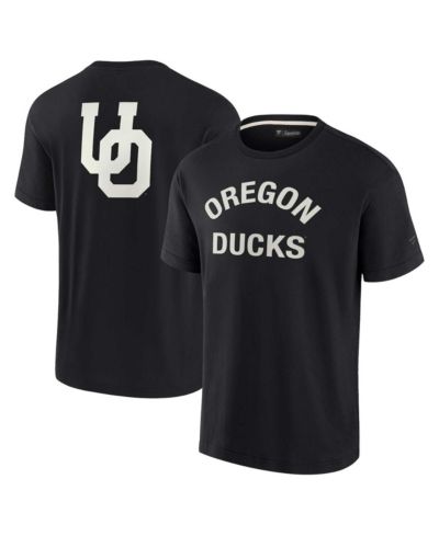 Fanatics Signature Мужская и женская супермягкая футболка с коротким рукавом Black Oregon Ducks