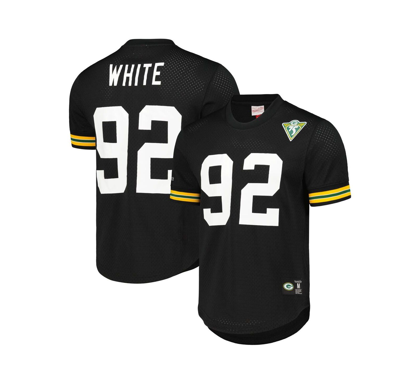 Мужская джерси Mitchell & Ness Reggie White Black Green Bay Packers