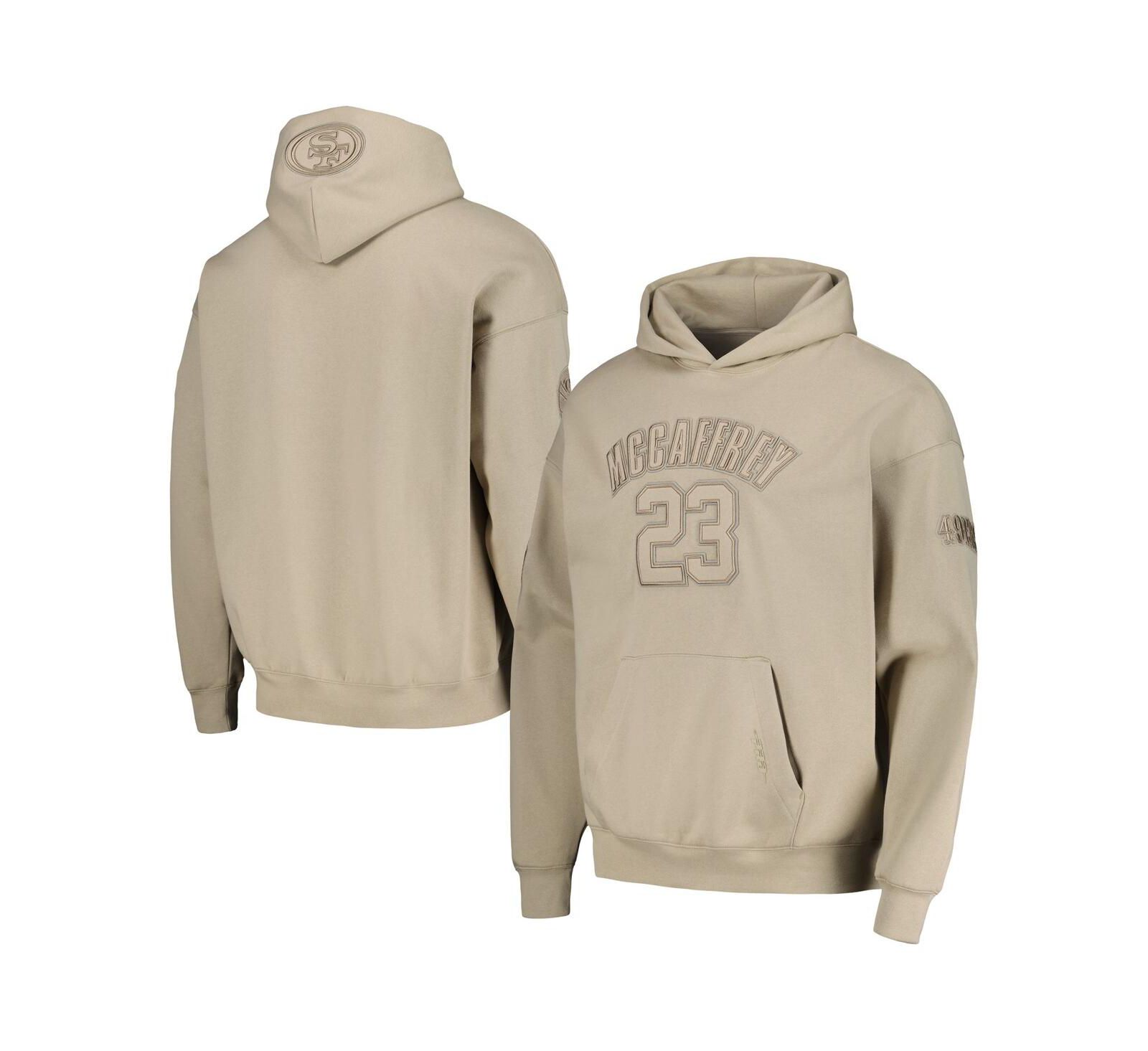 Men's Pro Standard Christian McCaffrey Tan San Francisco 49ers Player Name and Number Pullover Hoodie