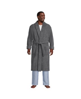 Lands' End Men's Calf Length Turkish Terry Robe
