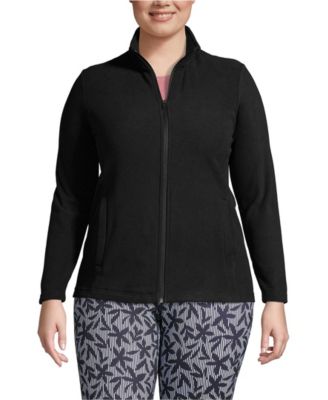 Lands' End Женский плюсовый размер Anyweather Fleece куртка на молнии
