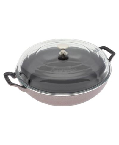 Staub Cast Iron 3.5-Qt Braiser with Glass Lid