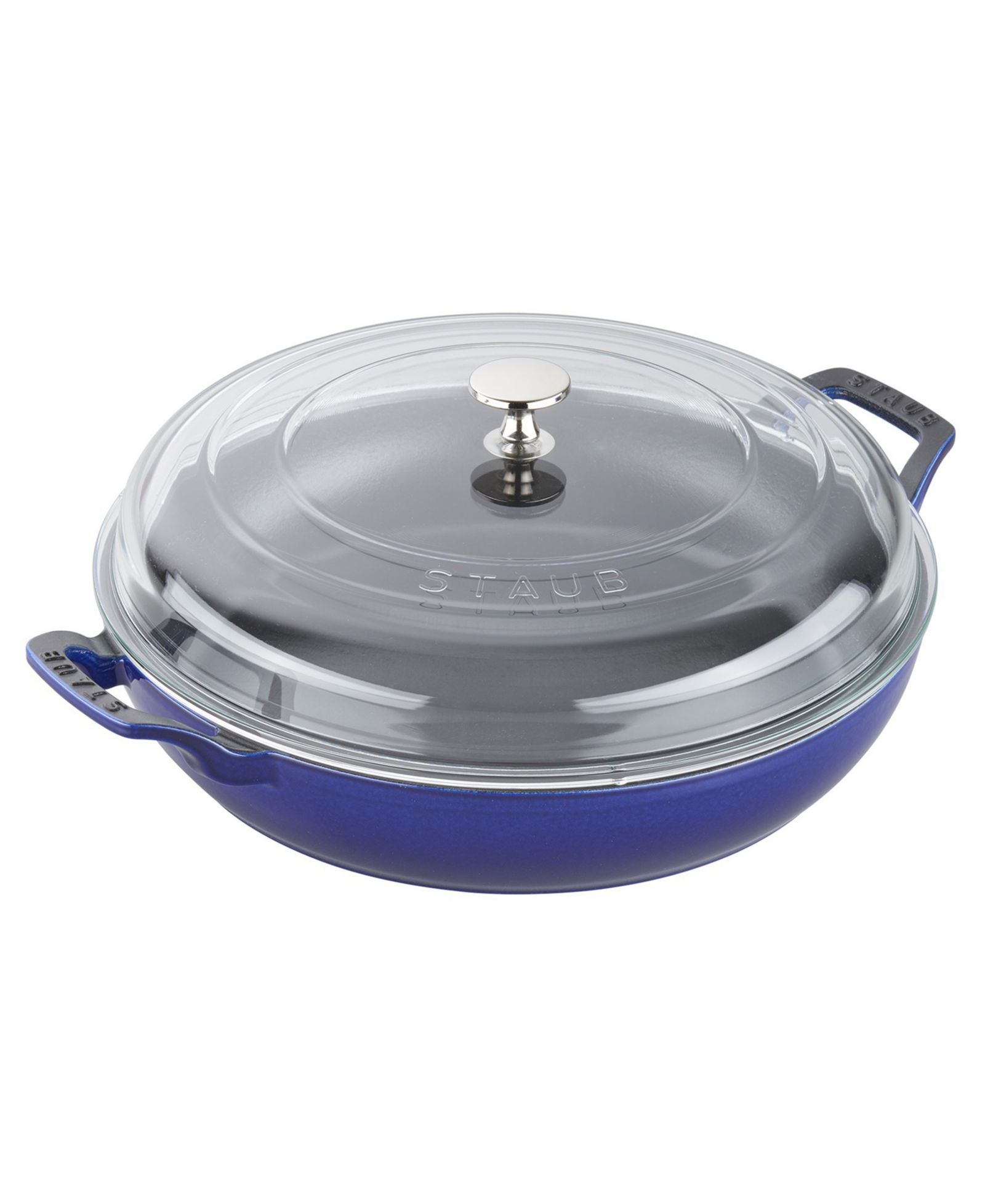 Staub Cast Iron 3.5-Qt Braiser with Glass Lid