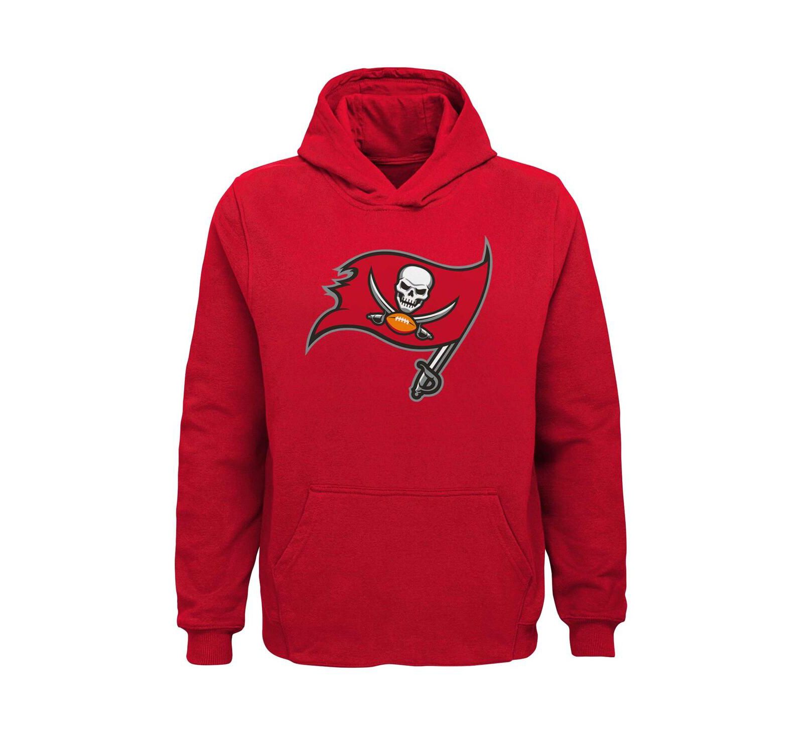 Худи Outerstuff Big Boys Red Tampa Bay Buccaneers Team Logo Pullover