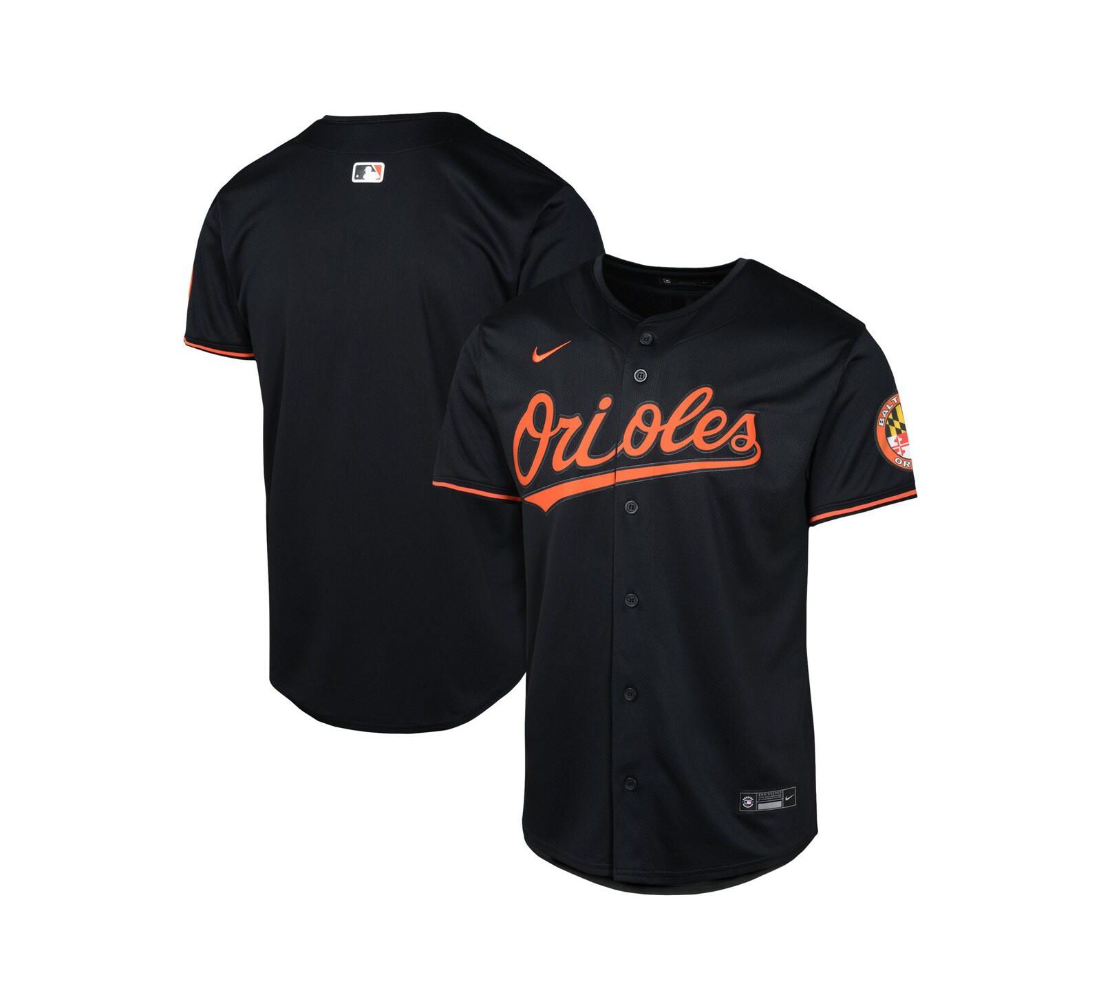 Nike Big Boys and Girls Black Baltimore Orioles Alternate Limited Jersey