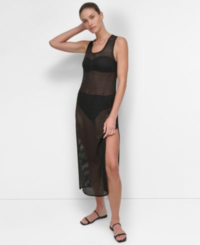 Женское сетчатое платье-накидка DKNY