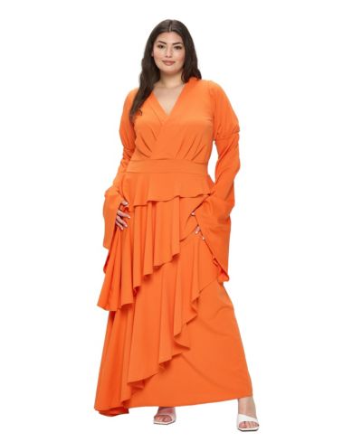 Женское платье Plus Size Zeta Ruffled Drama