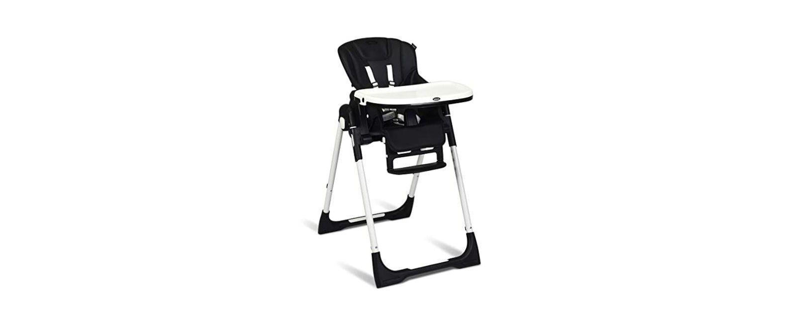 Foldable High chair with Multiple Adjustable Backrest