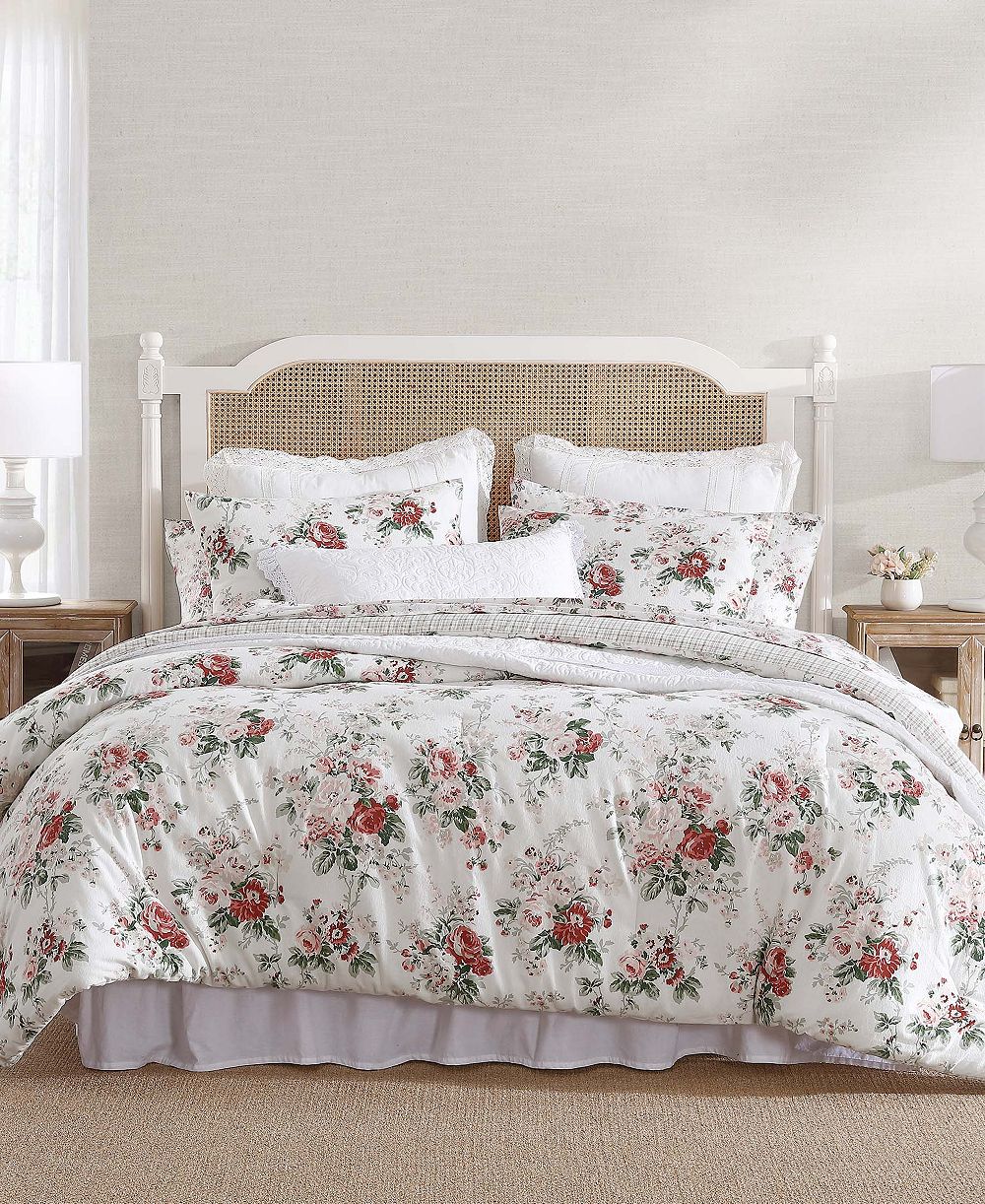Комплект из 3 покрывал Laura Ashley Ashfield Flannel, Full/Queen