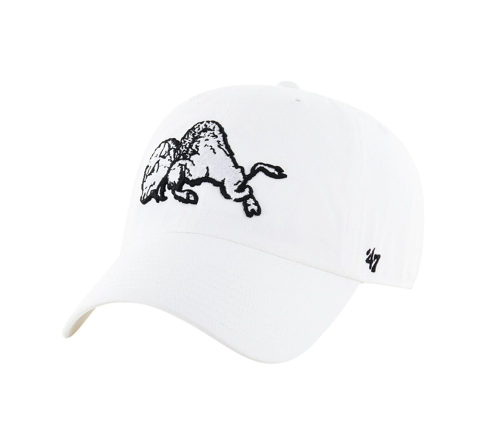 Мужская винтажная кепка '47 Brand White Distressed Colorado Buffaloes Clean Up Adjustable