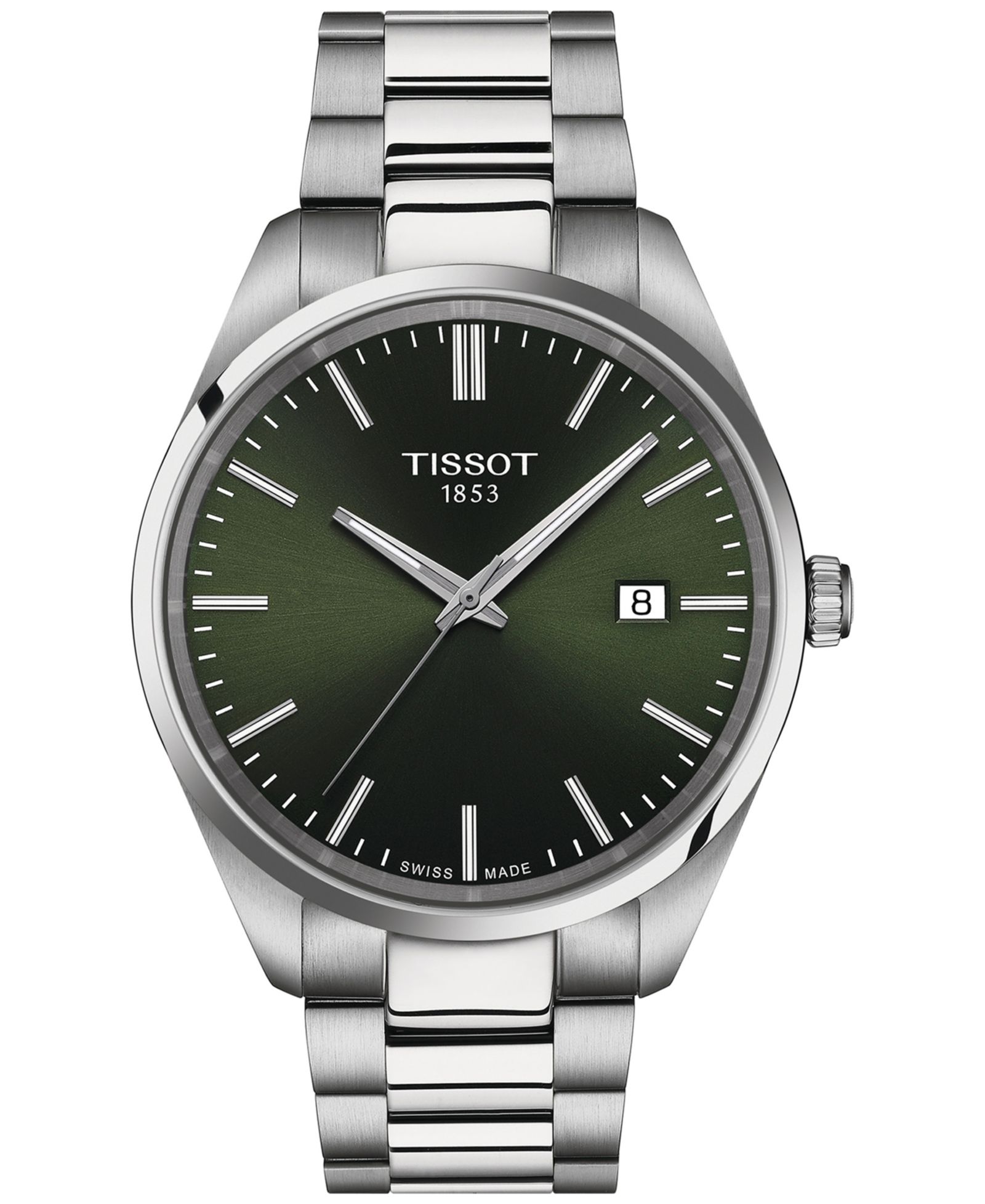 Tissot Мужские швейцарские часы PR 100 Stainless Steel Bracelet 40mm