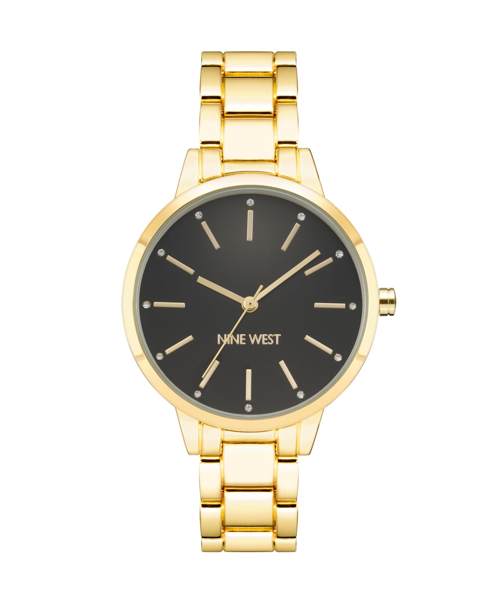 Женские наручные часы Nine West Quartz Gold-Tone Alloy Link 36mm