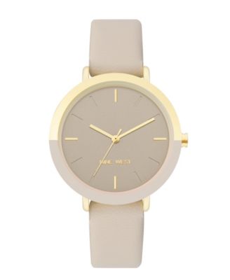 Nine West Women's Quartz Tan Faux Leather Band Watch, 36mm