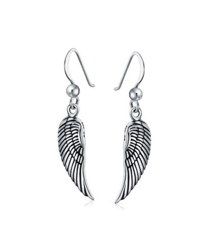 Bling Jewelry серьги-подвески с крыльями ангела из Sterling Silver