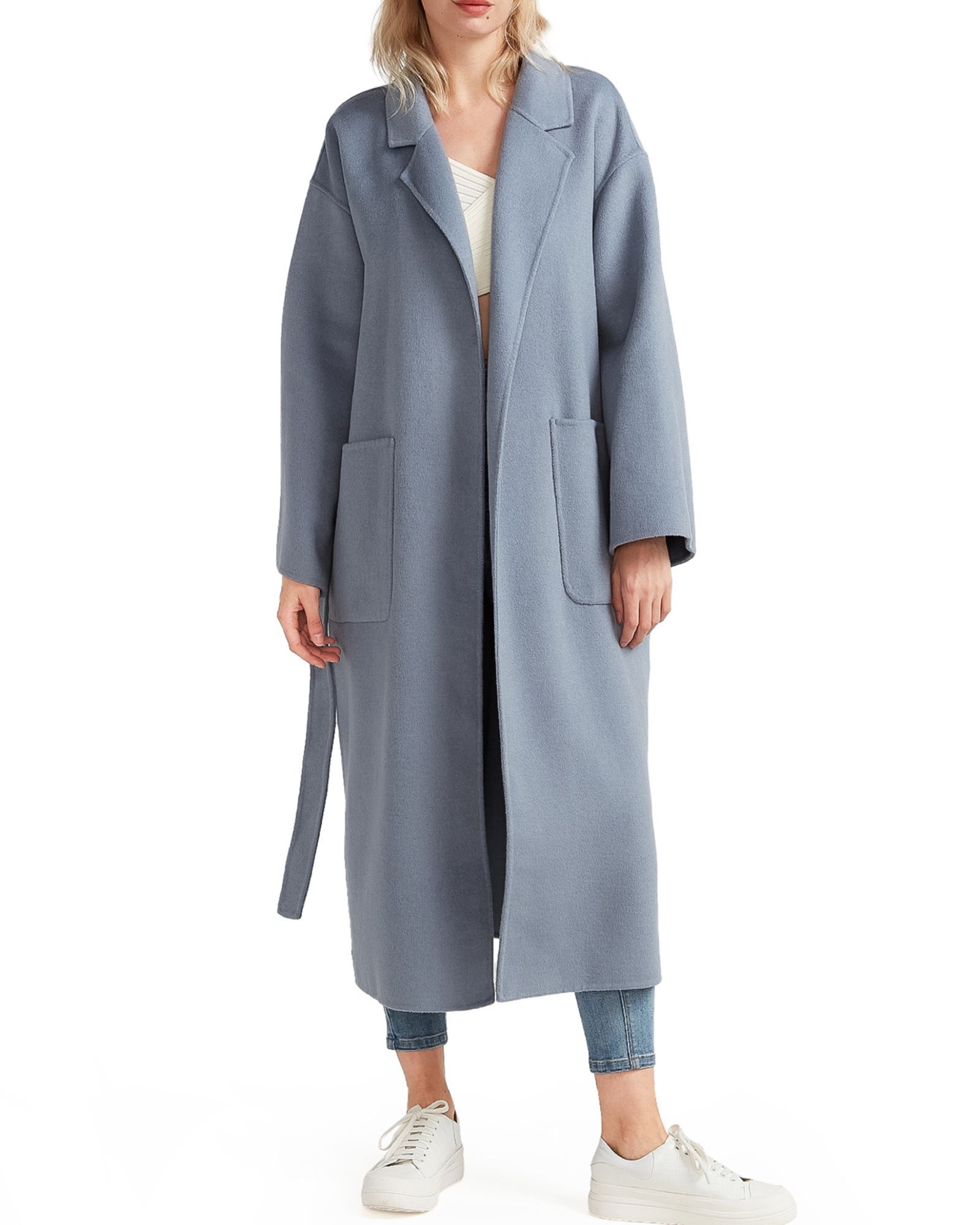 Belle & Bloom Women's Wide Awake Split Hem Overcoat