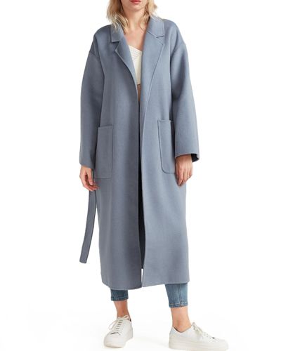 Belle & Bloom Women's Wide Awake Split Hem Overcoat