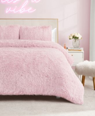 Juicy Couture Shaggy Faux Fur 2-Pc. Comforter Set, Twin/Twin XL