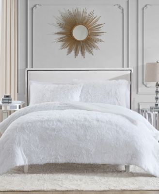 Juicy Couture Shaggy Faux Fur 3-Pc. Comforter Set, King