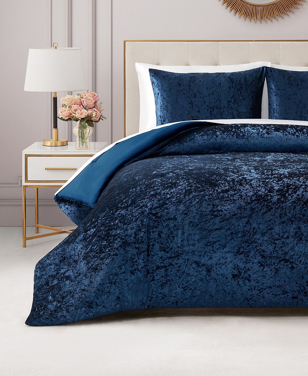 Juicy Couture Crushed Velvet 2-Pc. Comforter Set, Twin